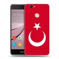Дизайнерский силиконовый с усиленными углами чехол для Huawei Nova Флаг Турции