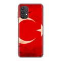 Дизайнерский силиконовый чехол для Samsung Galaxy A32 Флаг Турции