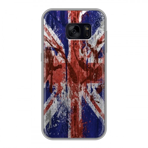 Дизайнерский силиконовый чехол для Samsung Galaxy S7 Edge Флаг Британии
