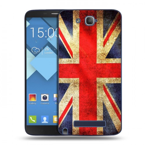 Дизайнерский пластиковый чехол для Alcatel One Touch Hero Флаг Британии