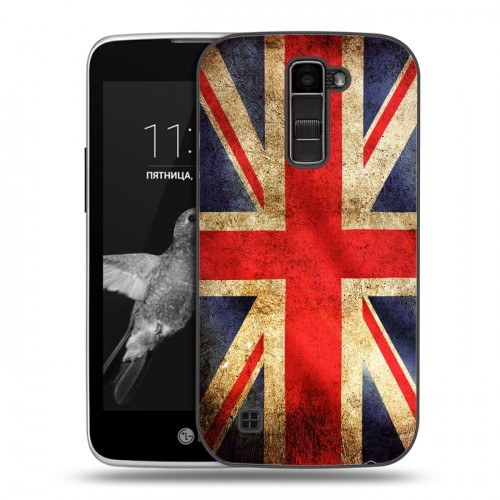 Дизайнерский пластиковый чехол для LG K7 Флаг Британии