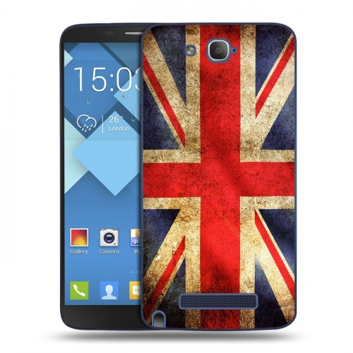 Дизайнерский пластиковый чехол для Alcatel One Touch Hero Флаг Британии