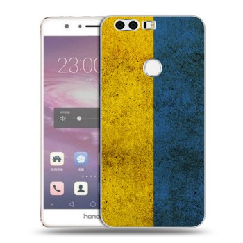 Дизайнерский силиконовый чехол для Huawei Honor 8 Флаг Украины (на заказ)