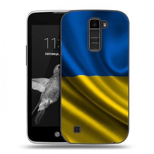 Дизайнерский пластиковый чехол для LG K7 Флаг Украины