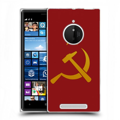 Дизайнерский пластиковый чехол для Nokia Lumia 830 Флаг СССР