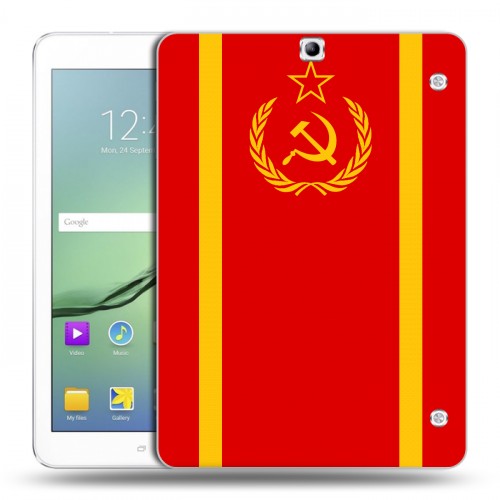 Дизайнерский силиконовый чехол для Samsung Galaxy Tab S2 9.7 Флаг СССР