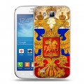 Дизайнерский пластиковый чехол для Samsung Galaxy Premier Российский флаг