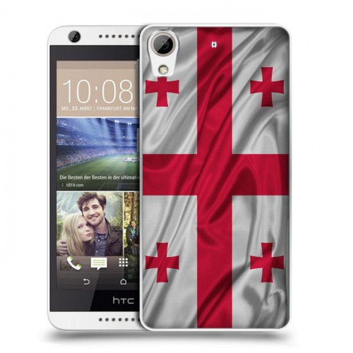 Дизайнерский силиконовый чехол для HTC Desire 626 Флаг Грузии