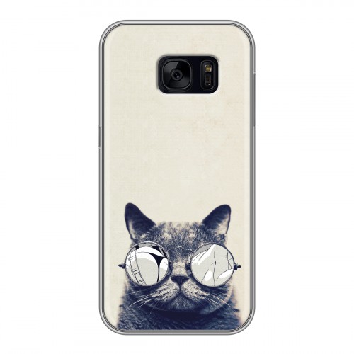 Дизайнерский силиконовый чехол для Samsung Galaxy S7 Edge Кошки