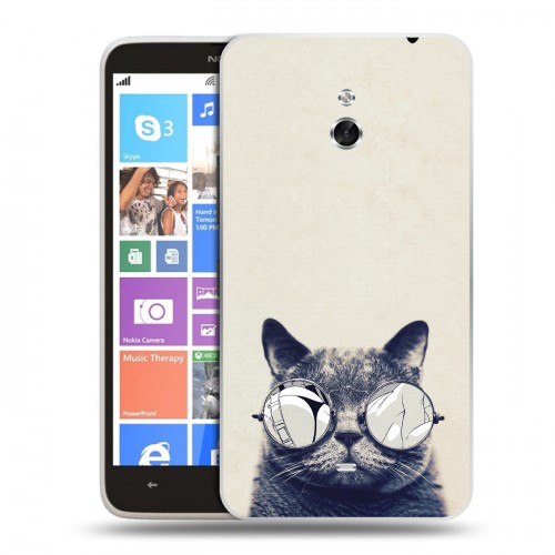 Дизайнерский пластиковый чехол для Nokia Lumia 1320 Кошки