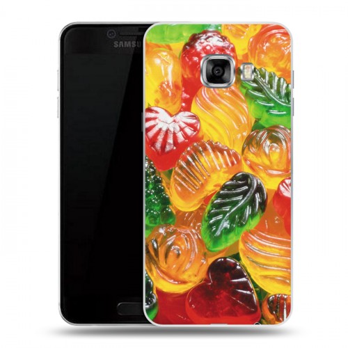 Дизайнерский пластиковый чехол для Samsung Galaxy C5 Конфеты