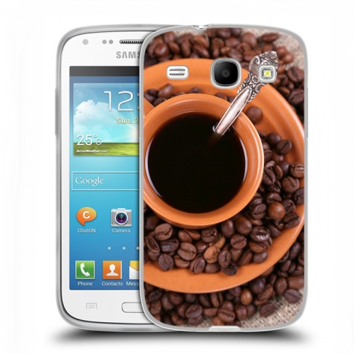 Дизайнерский пластиковый чехол для Samsung Galaxy Core Кофе напиток