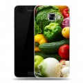 Дизайнерский пластиковый чехол для Samsung Galaxy C5 Овощи