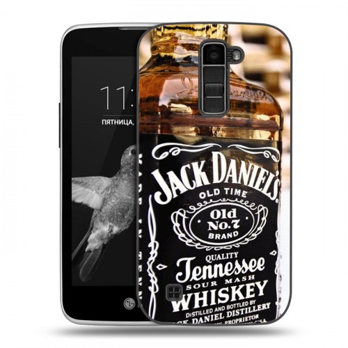 Дизайнерский пластиковый чехол для LG K7 Jack Daniels
