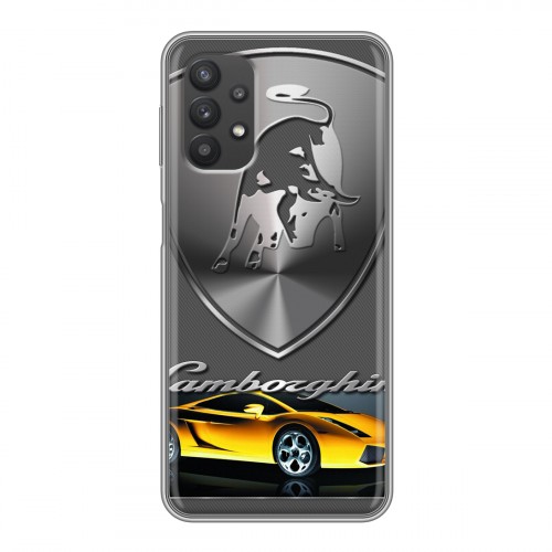 Дизайнерский силиконовый чехол для Samsung Galaxy A32 Lamborghini