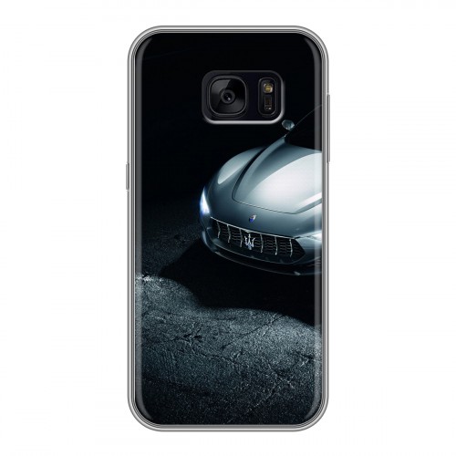 Дизайнерский силиконовый чехол для Samsung Galaxy S7 Edge Maserati