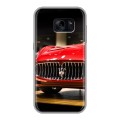 Дизайнерский силиконовый чехол для Samsung Galaxy S7 Edge Maserati