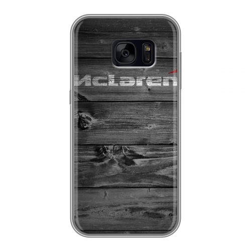 Дизайнерский силиконовый чехол для Samsung Galaxy S7 Edge McLaren
