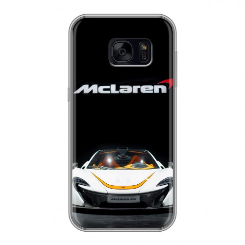Дизайнерский силиконовый чехол для Samsung Galaxy S7 Edge McLaren