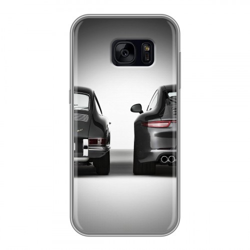 Дизайнерский силиконовый чехол для Samsung Galaxy S7 Edge Porsche