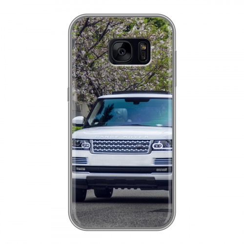 Дизайнерский силиконовый чехол для Samsung Galaxy S7 Edge Land Rover