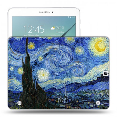 Дизайнерский силиконовый чехол для Samsung Galaxy Tab S2 9.7 Звездная ночь