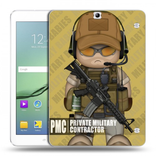 Дизайнерский силиконовый чехол для Samsung Galaxy Tab S2 9.7 Армейцы мультяшки
