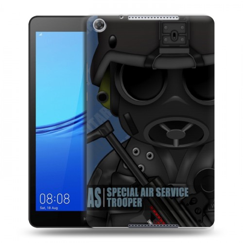 Дизайнерский силиконовый чехол для Huawei MediaPad M5 lite 8 Армейцы мультяшки