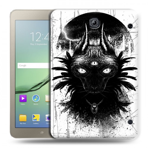Дизайнерский силиконовый чехол для Samsung Galaxy Tab S2 8.0 Мистические кошки