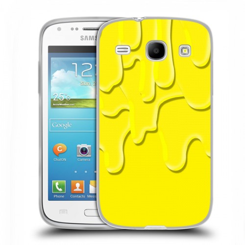 Дизайнерский пластиковый чехол для Samsung Galaxy Core Потекшие краски