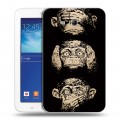 Дизайнерский силиконовый чехол для Samsung Galaxy Tab 3 Lite Обезьяны