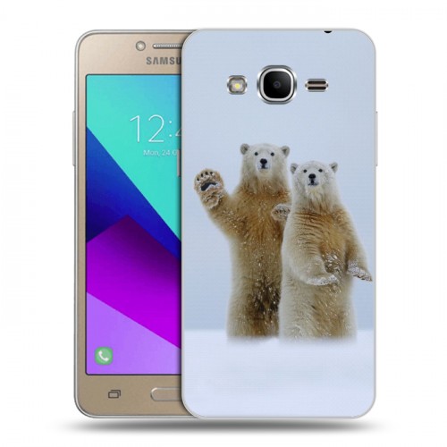 Дизайнерский силиконовый с усиленными углами чехол для Samsung Galaxy J2 Prime Медведи