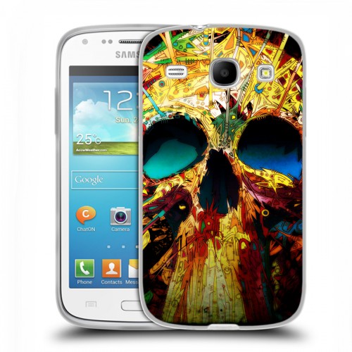 Дизайнерский пластиковый чехол для Samsung Galaxy Core Мир черепов