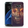 Дизайнерский силиконовый с усиленными углами чехол для Samsung Galaxy S7 Арт черепа