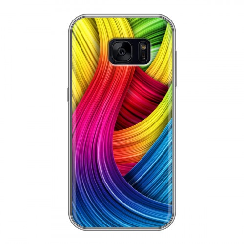 Дизайнерский силиконовый чехол для Samsung Galaxy S7 Edge Геометрия радости