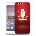 Дизайнерский пластиковый чехол для Huawei Honor 8 Дед мороз и Санта