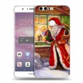Дизайнерский пластиковый чехол для Huawei Honor 8 Дед мороз и Санта