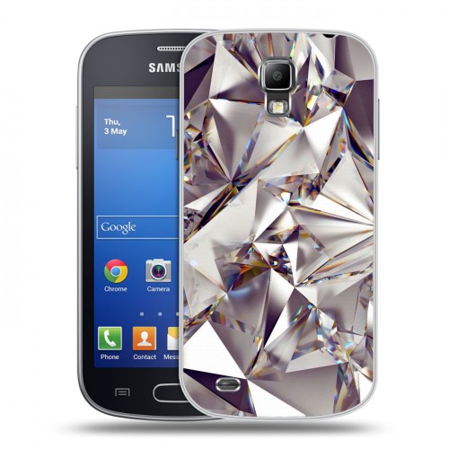 Дизайнерский пластиковый чехол для Samsung Galaxy S4 Active Кристаллы