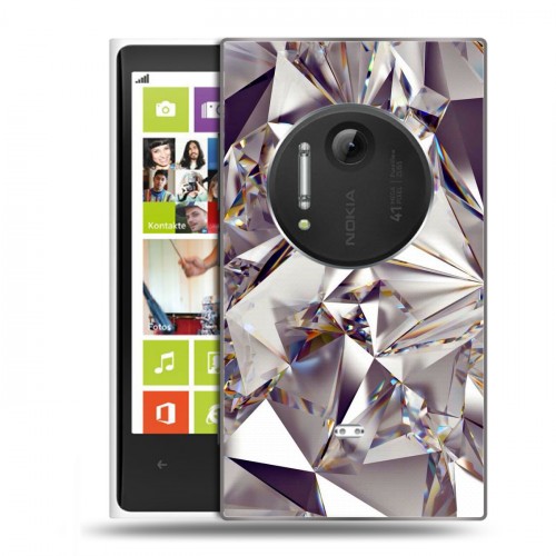 Дизайнерский пластиковый чехол для Nokia Lumia 1020 Кристаллы