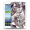 Дизайнерский силиконовый чехол для Samsung Galaxy Tab 3 7.0 Кристаллы