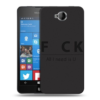 Дизайнерский силиконовый чехол для Microsoft Lumia 650 Креатив дизайн (на заказ)
