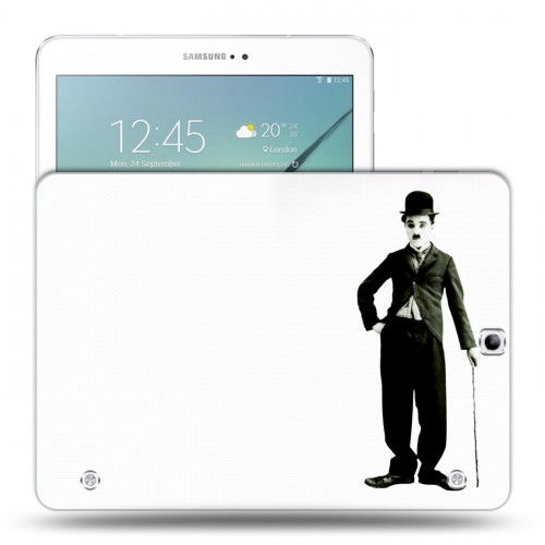 Дизайнерский силиконовый чехол для Samsung Galaxy Tab S2 9.7 Чарли Чаплин