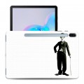 Дизайнерский силиконовый чехол для Samsung Galaxy Tab S6 Чарли Чаплин