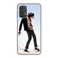 Дизайнерский силиконовый чехол для Samsung Galaxy A32 Майкл Джексон