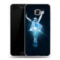 Дизайнерский пластиковый чехол для Samsung Galaxy C5 Майкл Джексон