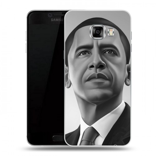 Дизайнерский пластиковый чехол для Samsung Galaxy C5 Барак Обама