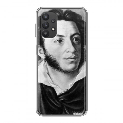 Дизайнерский силиконовый чехол для Samsung Galaxy A32 Александр Пушкин