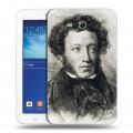 Дизайнерский силиконовый чехол для Samsung Galaxy Tab 3 Lite Александр Пушкин