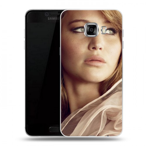 Дизайнерский пластиковый чехол для Samsung Galaxy C5 Дженнифер Лоуренс