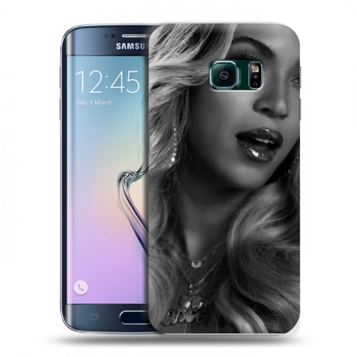 Дизайнерский пластиковый чехол для Samsung Galaxy S6 Edge Бейонсе